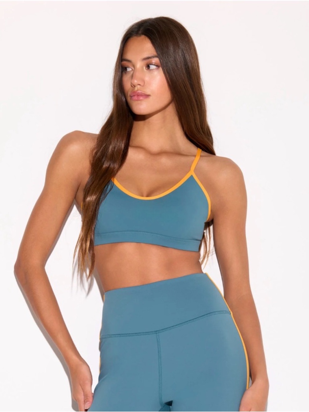 Spiritual Gangster Horizon Bra (Style #SWBR015) in the "Cabana Blu